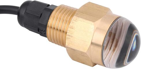 Jiawu Marine Boat 12V Blue LED Underwater Light Lamp, 1/2" NPT Brass Glass Drain Plug Light, IP68 Submersible Boat with Quick Disconnect Connector in Kuwait