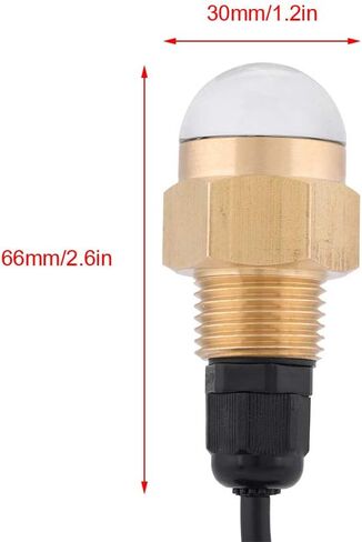 Jiawu Marine Boat 12V Blue LED Underwater Light Lamp, 1/2" NPT Brass Glass Drain Plug Light, IP68 Submersible Boat with Quick Disconnect Connector in Kuwait
