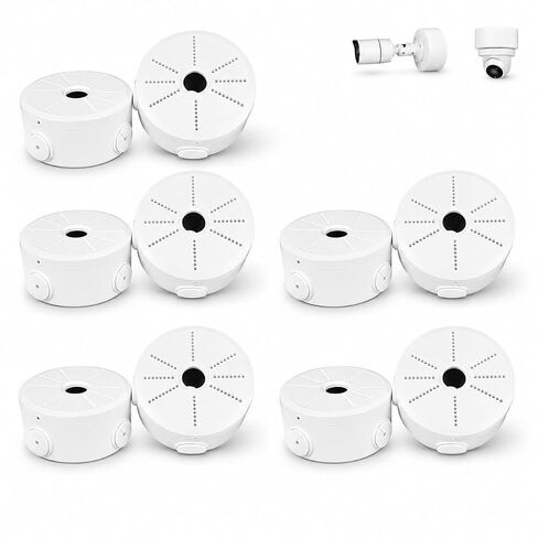 2026 New Security Camera Junction Box, Wall/Ceiling Mount for Indoor/Outdoor Camera, Weatherproof Cable Management Mount for Bullet Dome IP Cameras & Solar Panels. (4) in Saudi Arabia