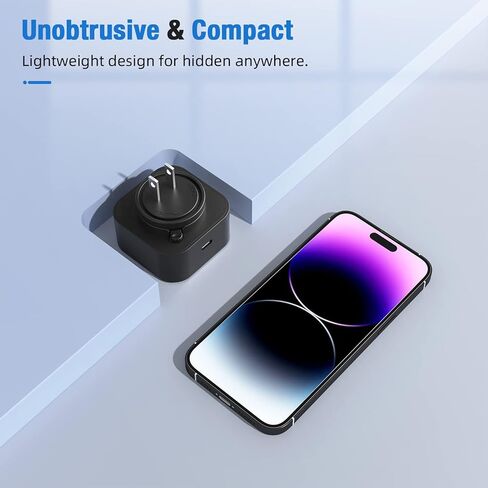 Wireless Hidden Camera Charger, Smart USB Charger Camera, Home Baby Monitor & Nanny Cam with 2.4G WiFi, Motion Detection & Remote View & Night Version in Saudi Arabia