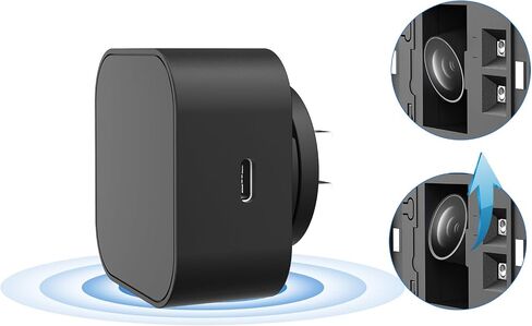 Wireless Hidden Camera Charger, Smart USB Charger Camera, Home Baby Monitor & Nanny Cam with 2.4G WiFi, Motion Detection & Remote View & Night Version in Saudi Arabia