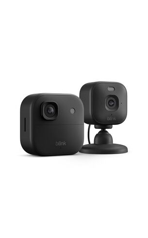 Blink Outdoor 2K+ and Mini 2K+ (newest model) — Wireless and plug-in 2K resolution smart security cameras, Sync Module Core included — 2 Cameras (Black) in Saudi Arabia