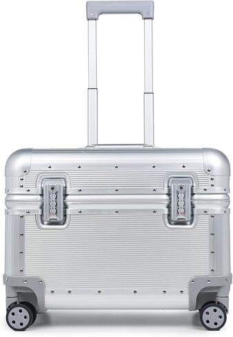 Full Aluminum Carry-On Luggage, Pilot Case | Dual TSA Locks, Removable Double Spinner Wheels, 3-Stage Telescopic Handle, Hard Shell Zipperless Suitcase in Kuwait