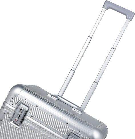 Full Aluminum Carry-On Luggage, Pilot Case | Dual TSA Locks, Removable Double Spinner Wheels, 3-Stage Telescopic Handle, Hard Shell Zipperless Suitcase in Kuwait