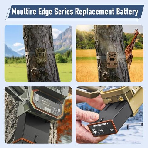 Rechargeable Battery for Moultrie Edge Series Trail Cameras, 5000mAh 54Wh Replacement Battery Pack for Moultrie Edge & Edge Series Hunting Cameras (1pack) in Kuwait