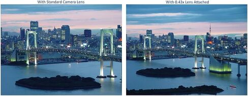 Optics 0.43x High Definition Wide Angle Conversion Lens for Canon PowerShot SX710 HS (Includes Lens/Filter Adapter) in Kuwait