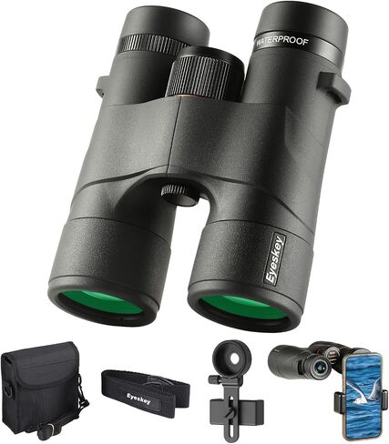 Surge 10x42 Binoculars for Adults, High-Powered Waterproof Binoculars with Phone Adapter - HD Low Light Vision for Wildlife Hunting, Marine Watching, Safari & Outdoor Adventures in Saudi Arabia
