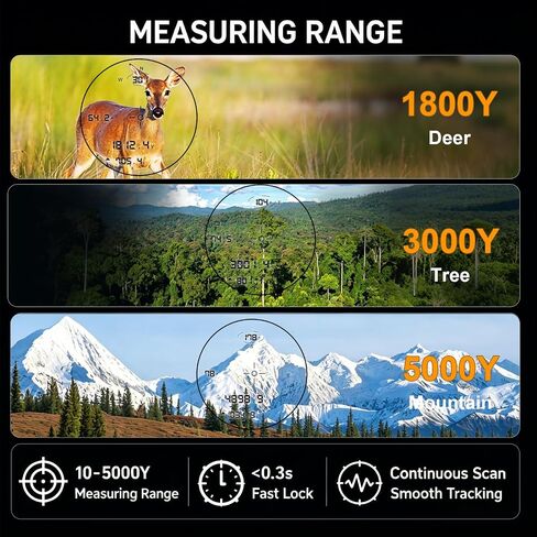 TRV 10x42 Rangefinder Binoculars for Hunting, 5000Y ED Waterproof | Built for Deer, Elk And Bow Hunting, Wildlife Observation, Scouting, Hiking And Rugged Outdoor Adventures. in Saudi Arabia