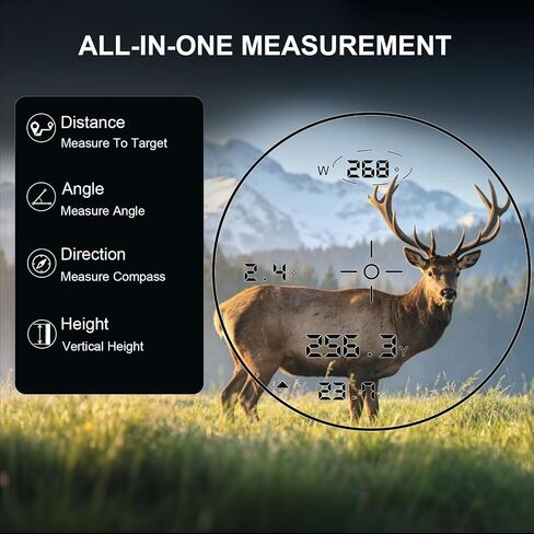 TRV 10x42 Rangefinder Binoculars for Hunting, 5000Y ED Waterproof | Built for Deer, Elk And Bow Hunting, Wildlife Observation, Scouting, Hiking And Rugged Outdoor Adventures. in Saudi Arabia