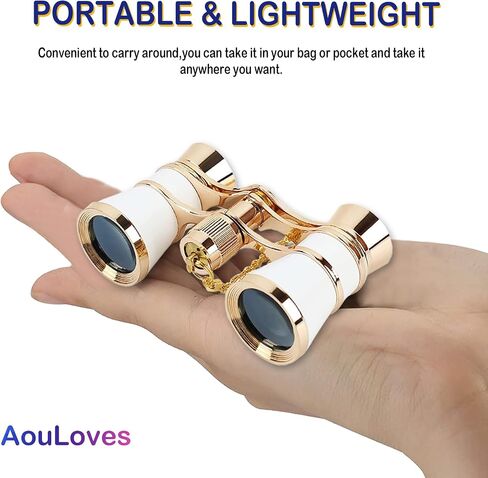 Opera Glasses Binoculars 3 X 25 Compact and Lightweight Optical BK7 Theater Glasses with Chain for Adults Kids Women in Concert Theater Opera in Saudi Arabia