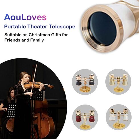 Opera Glasses Binoculars 3 X 25 Compact and Lightweight Optical BK7 Theater Glasses with Chain for Adults Kids Women in Concert Theater Opera in Saudi Arabia