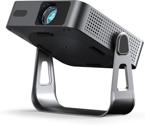 [Officially-Licensed App & Auto Focus]Black Smart Mini Projector with WiFi and Bluetooth, XuanPad 4K Support Movie Projector, Portable Native 1080P Outdoor Projector with 360° Stand in Saudi Arabia