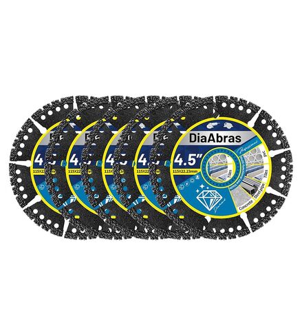 Diamond Blades 3-Pack 4.5" Multi-Purpose Saw Blades, Heavy Duty Angle Grinder Cutting Discs with 7/8 Inch Arbor for Cutting Marble Quartz Stone Tile Concrete Brick (3) in Kuwait