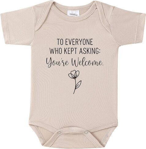 Pregnancy Announcement for Grandparents Gift, To Everyone Who Kept Asking You're Welcome.Infant Reveal Ideas, Newborn Pregnancy Announcement Outfit (0-3month,oat) in Saudi Arabia