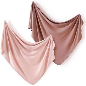 Newborn Swaddle Blanket Stretchy Knit Receiving Blankets for Baby Swaddling in Saudi Arabia