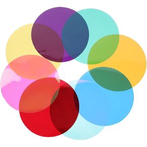 SOIMISS 8 Pcs Light Gels Sheets Self-Adhesive Color Film for Lights Tinted Plastic Sheets for Led Recessed Ceiling Lights Room Lighting Filters for Bedrooms Living Rooms Offices 3.93 X 3.93 X 0.03 in in Kuwait