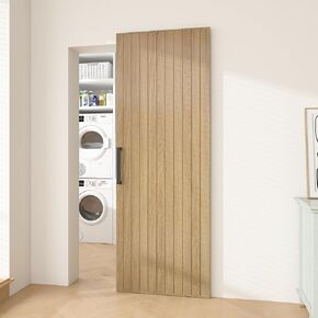 JUBEST 36"x84" Concealed Sliding Barn Door with Soft Close Hardware Kit in Saudi Arabia