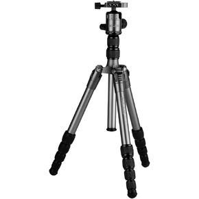 SLIK Rover α Aluminum Travel Tripod Kit with Ball Head 62" Tall (613-002)- Integrated Monopod, Folds Down to 14.6 inches, Weighs 3.8lbs, Supports 17lbs in Kuwait