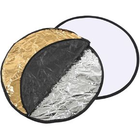 Photography Light Reflector, Foldable Lighting Round Reflector for Detailed in the Studio, Live Broadcasts with Storage Bag (80 cm) in Saudi Arabia