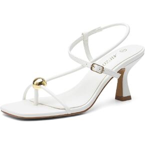 Women's Kitten Heel Sandals, Square Open Toe Slingback Flip Flop Heels with Adjustable Ankle Strap Gold Buckle, Strappy Dress Shoes for Office Commute Party Dating in Saudi Arabia