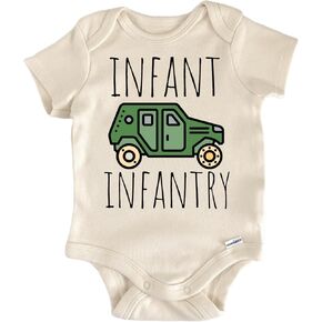 Infant Infantry Military - Baby Boy Girl Clothes Bodysuit Funny Cute in Saudi Arabia