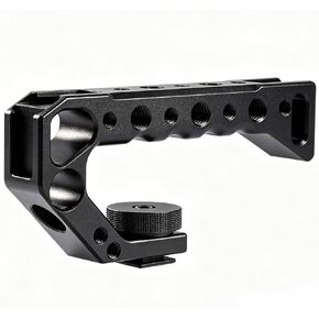 Universal Cold Shoe Top Handle,Built-in Cold Shoe Mount, Ergonomic Grip, Anti-Slip Design, Compatible with DSLR/Mirrorless Cameras, Gimbals, Camcorders for Vlog/Video Shooting/Interview in Kuwait