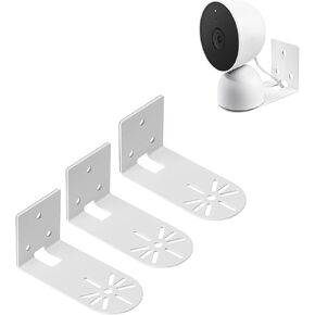3Pack Camera Wall Mount Bracket for Google Nest Cam Indoor (Wired, 2nd/ 3rd Gen) - White in Kuwait