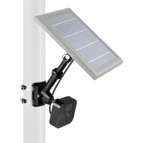 Wasserstein 2-in-1 Universal Pole Mount for Camera & Solar Panel Compatible with Wyze, Blink, Ring, Arlo, Eufy Camera (White) in Kuwait