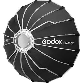Godox Flash QR-P60T Quick Release Softbox with Bowens Mount, Compact 23.6 in Light Modifier for Soft Even Lighting, Fast Setup for Portraits, Video, Product and Mobile Shooting in Kuwait