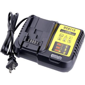 Biswaye DCB112 DCB115 20V Max Charger Charges All DCB201 DCB204 DCB606 DCB609 DCB207 DCB206 DCB203 DCB200 DCB120 DCB127 12V Max, 20V Max and 60V Max Li-Ion Cordless Tool Battery Packs in Kuwait