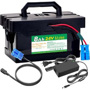 24V 8Ah Li-ion Battery Pack with Charger for Ride-On Cars & Toys, Compatible with Dynacraft Realtree 24V UTVs in Kuwait