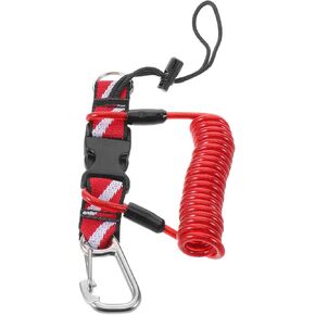 Abaodam Scuba Diving Lanyard مريح مناسب للمعصم مع مشبك سريع التحرير، حزام ملفوف من الفولاذ المقاوم للصدأ، حزام قوي من مادة TPU، للأجهزة والمصابيح الكاشفة في الرياضات المائية الخارجية in Kuwait