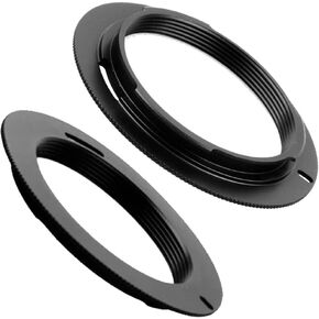 M42-AI Camera Lens Adapter Ring for Nikon F Mount DSLR-2PCs | for M42 Screw Mount Lens, for Nikon D90 D7000 D3500 DSLR, Manual Focus Adapter Ring, Close Up Shot in Saudi Arabia