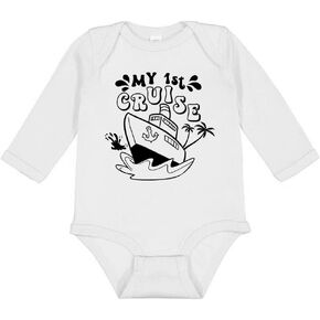 TATY Kids My First Cruise Long Sleeve Baby Infant Bodysuit in Kuwait