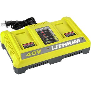 Dual Port 40V Charger for Ryobi OP401 40V Battery OP4040 OP4050A OP4026 OP4026A OP4030 OP4050 OP401 Compatible with Ryobi 40 Volt Battery Charger in Saudi Arabia