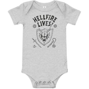 Stranger Things Hellfire Lives Baby Bodysuit - Officially Licensed in Saudi Arabia