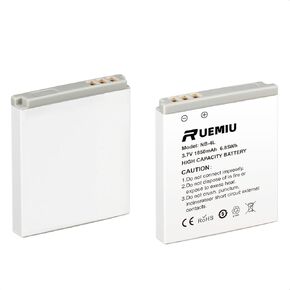 2-Pack Upgraded 1850mAh NB-4L Battery for Canon | Compatible with PowerShot ELPH 100 HS, 300 HS, 330 HS, SD1000, SD1100 IS, SD750, SD600, SD1400, SD450, SD600, SD630, and More in Kuwait