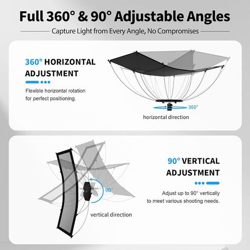 Photography Reflector Light Reflector with 2m Stand, 59"x24" U-Shaped Kit in Saudi Arabia