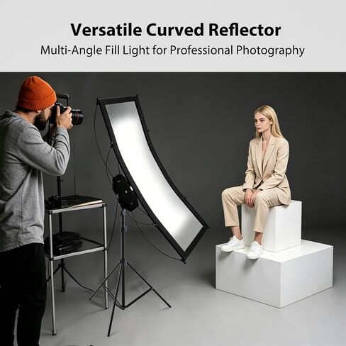 Photography Reflector Light Reflector with 2m Stand, 59"x24" U-Shaped Kit in Saudi Arabia