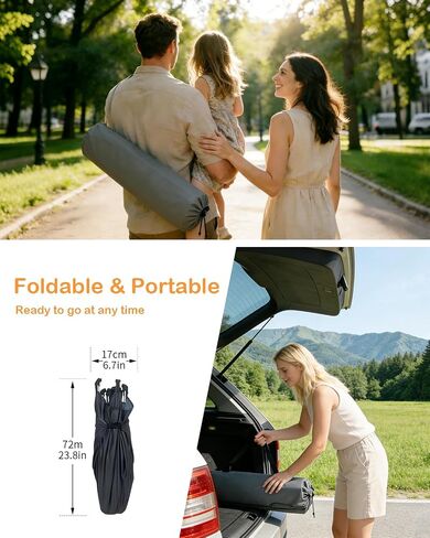 Pop Up Baby Play Pen with Auto-Lock & Aluminum Frame | Instant Setup Portable & Foldable Playpen with Carry Bag, Outdoor Baby Tent with Canopy for Beach, Backyard, Travel & Camping in Saudi Arabia