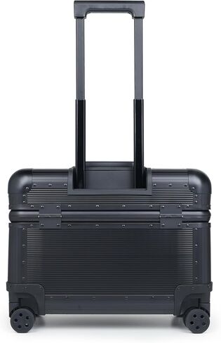 Full Aluminum Carry-On Suitcase, Pilot Case, Black | 18" Hard Shell Zipperless Luggage, Dual TSA Locks, Removable Double Spinner Wheels, 3-Stage Telescopic Handle in Kuwait