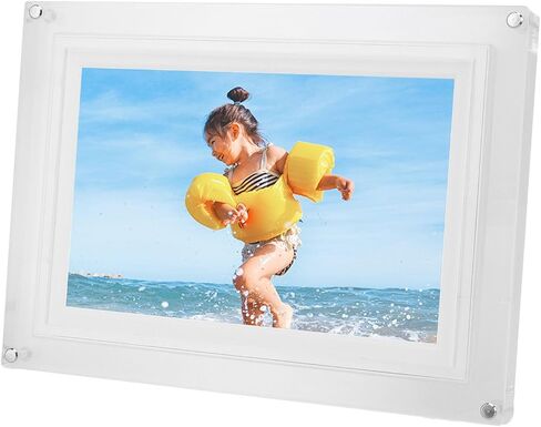 10.1 Inch LED Digital Picture Frame Dynamic Colors Slideshow Player for Home Office Décor in Saudi Arabia