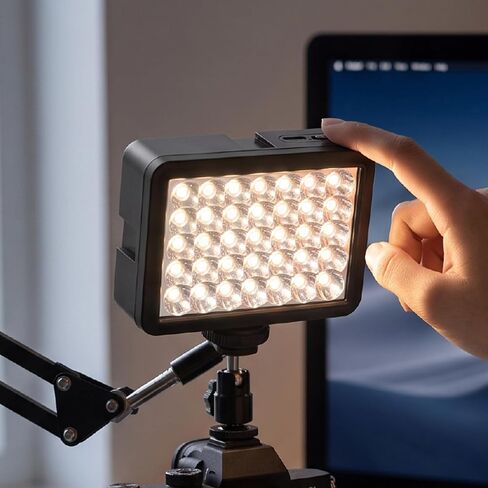 LED Camera Fill Light, with 840LM 7W | 35 LED Video Light Fill Light 6000K-7000K, for DSLR Camera Photography Vlogging Live Stream in Kuwait