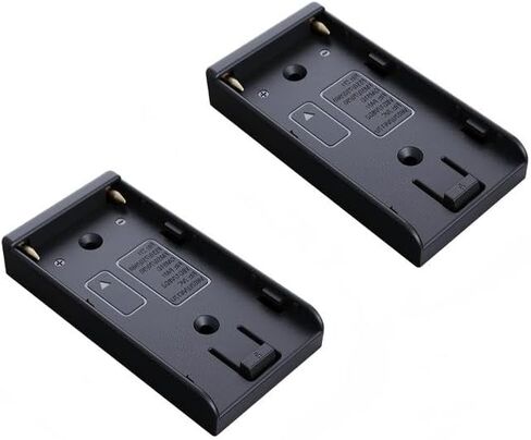 NP-F Battery Adapter Plate with 7.2V-8.4V DC (5.5/2.1mm) Output, 1/4" Screw Mount, Compatible with Sony NP-F970 F960 F770 F570 F550, Power for DSLR, Mirrorless Camera, Video Monitor（2 PCS） in Saudi Arabia