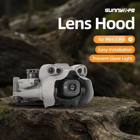 Lens Hood for DJI Mini 5 Pro Accessories - Anti Glare Protects Gimbal and Lens - Grey in Saudi Arabia