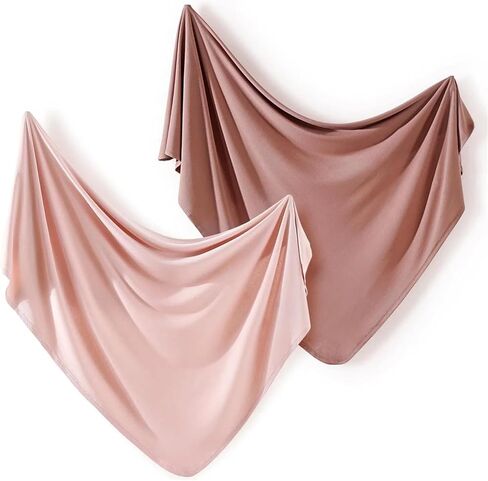Newborn Swaddle Blanket Stretchy Knit Receiving Blankets for Baby Swaddling in Saudi Arabia