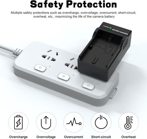 Replacement LP-E6 Battery Charger Charging Compatible with Canon EOS R7, R6, R6 Mark II, R5, R, 90D, 80D, 70D, 60D, 7D, 7D Mark II, 6D, 6D Mark II, 5DS, 5DS R, 5D Mark IV/III/II Camera in Saudi Arabia