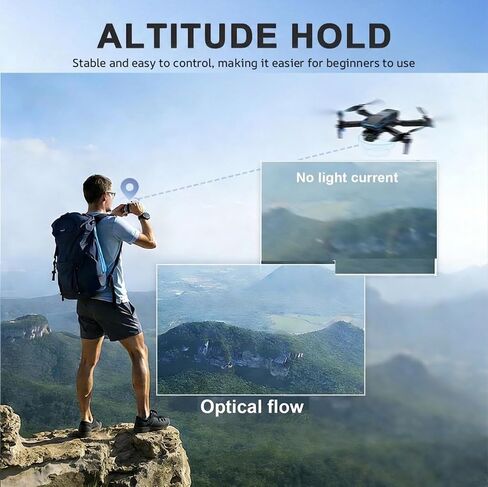 Drone with Camera for Kids Adults Beginners FPV RC Mini Drone One-Key Take Off/Landing 3 Speeds in Kuwait