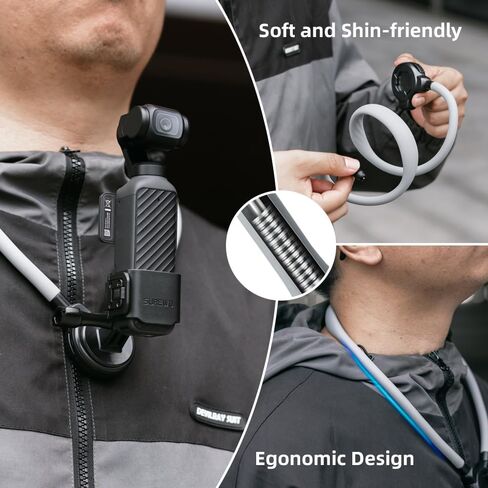 Pocket 4 Magnetic Neck Mount,Extended Version Quick Release POV/Vlog Video Selfie Necklace Holder for DJI OSMO Pocket 4 Creator Combo (T26 Pro) in Saudi Arabia