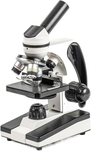 Microscope, Biological Microscope with Portable Specimen Stage, 40–640× Optical,for Homeschool Lab in Kuwait